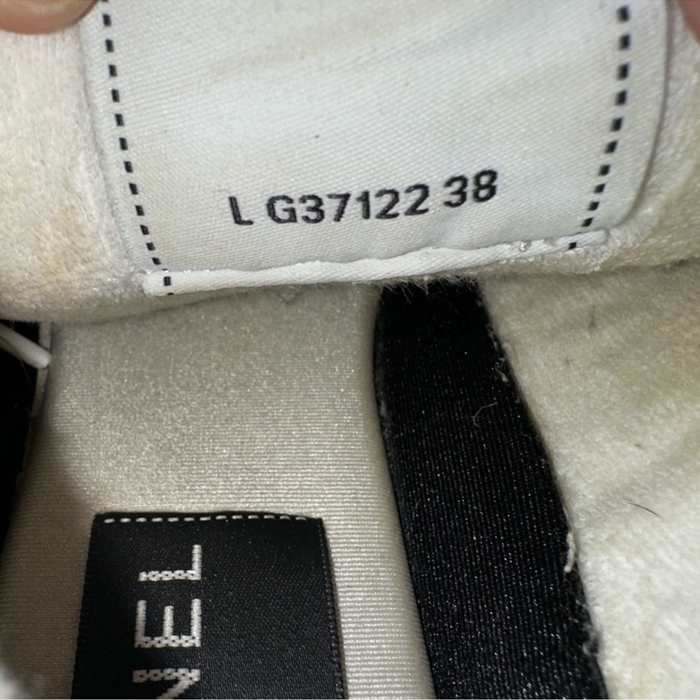 Chanel Blue Denim CC Logo Sneakers Size 38 - Picture 10 of 11